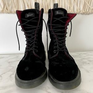 Black Velvet Dr. Martens